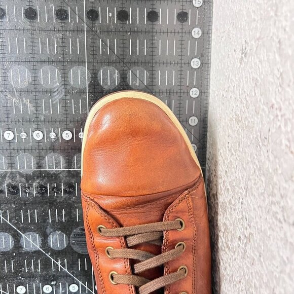 Cole Haan GrandPro Spectator Men Size 11M Brown Tan Leather Mid Top Lace Up Shoe - Picture 11 of 11